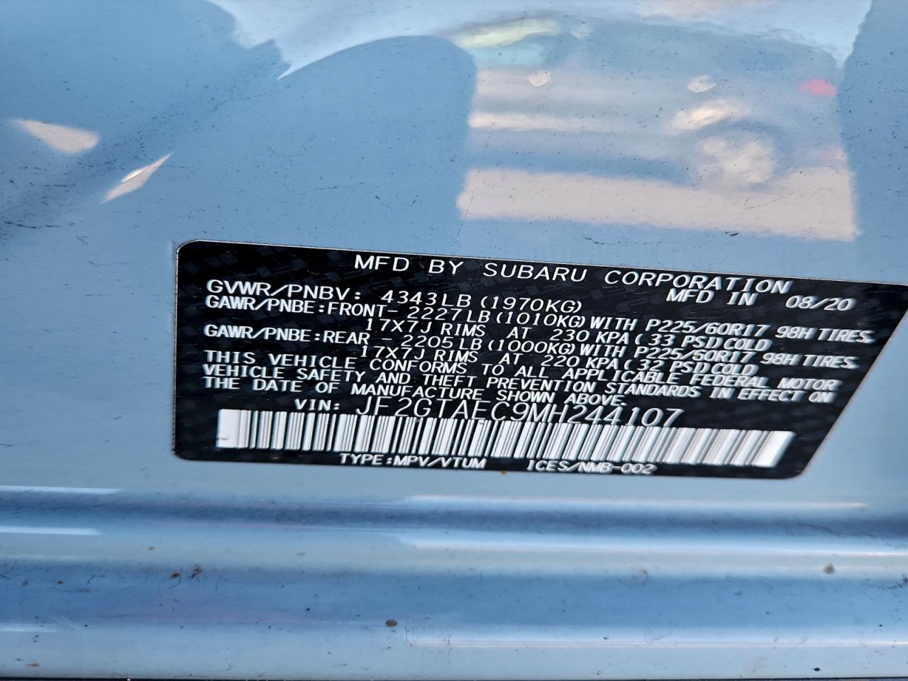 2021 SUBARU Crosstrek