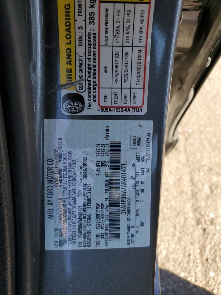 2010 FORD FUSION