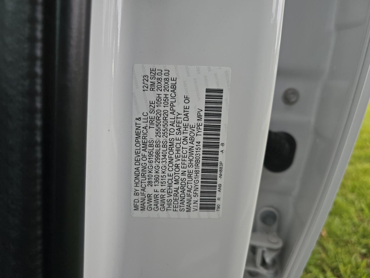 2024 HONDA PILOT