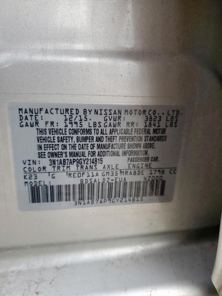 2016 NISSAN SENTRA