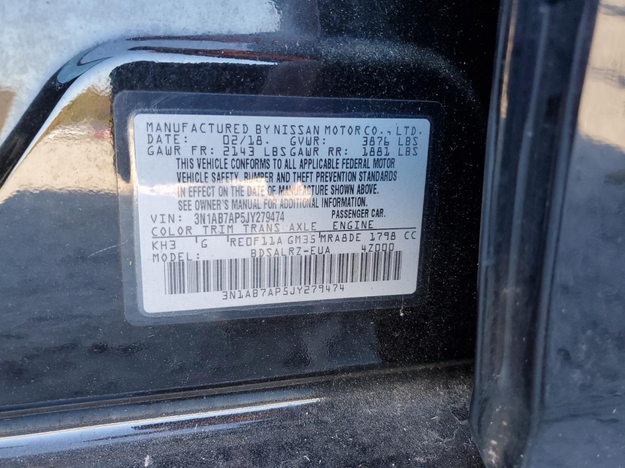 2018 NISSAN SENTRA