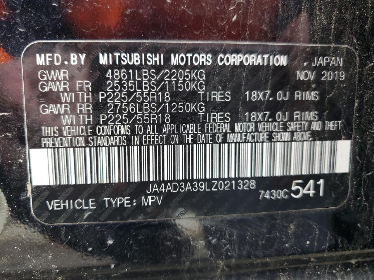 2020 MITSUBISHI outlander
