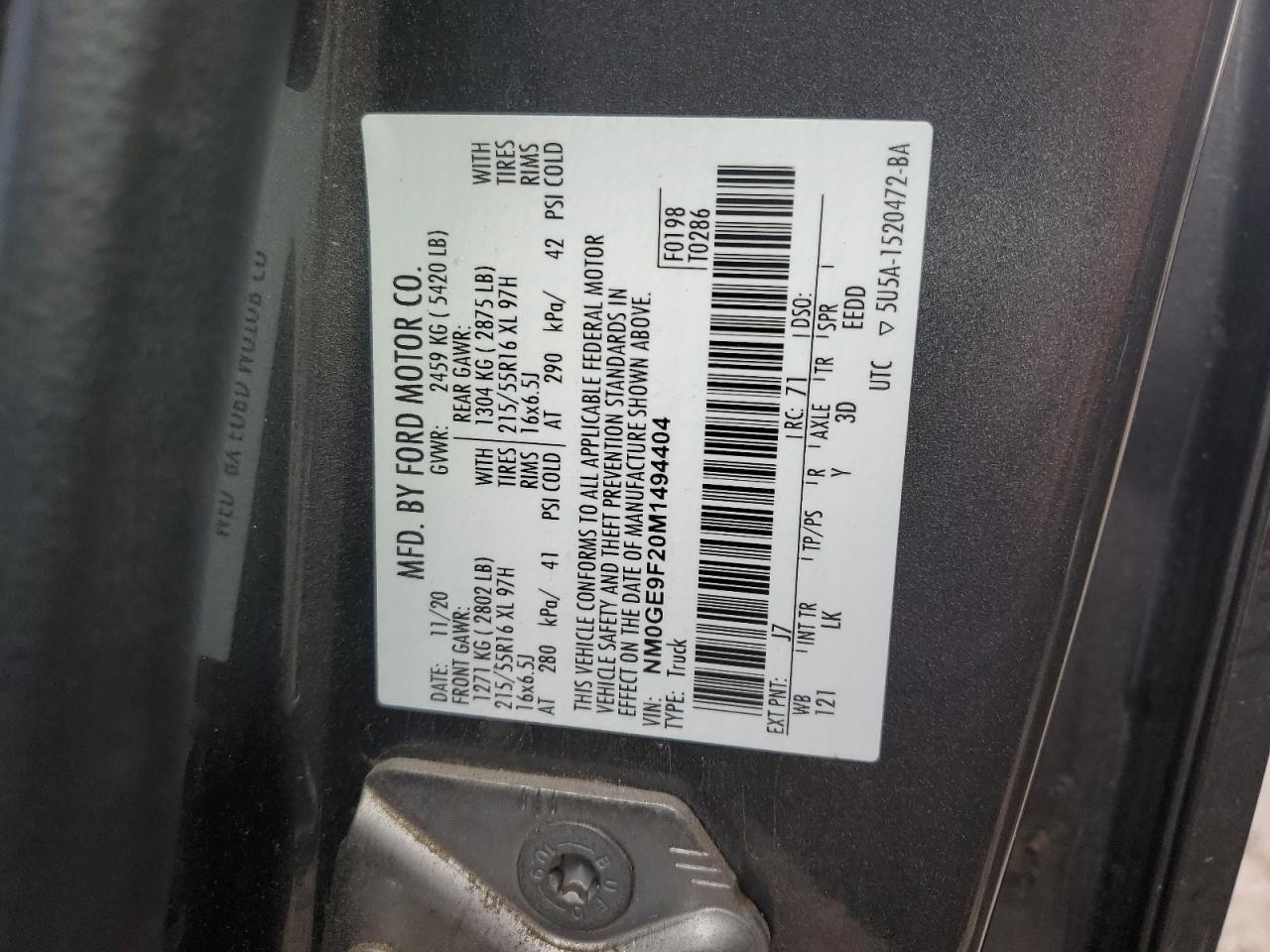 2021 FORD TRANSIT CONNECT