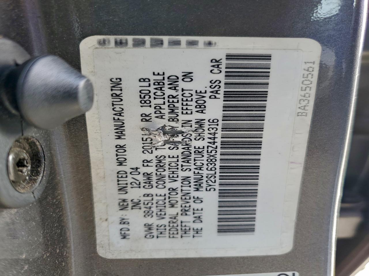 2005 PONTIAC VIBE