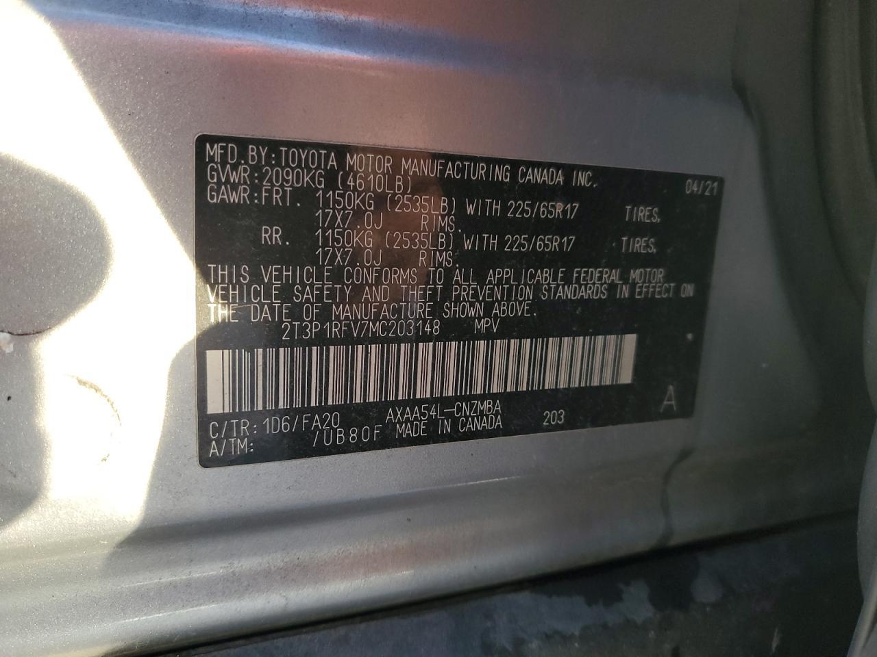2021 TOYOTA RAV4