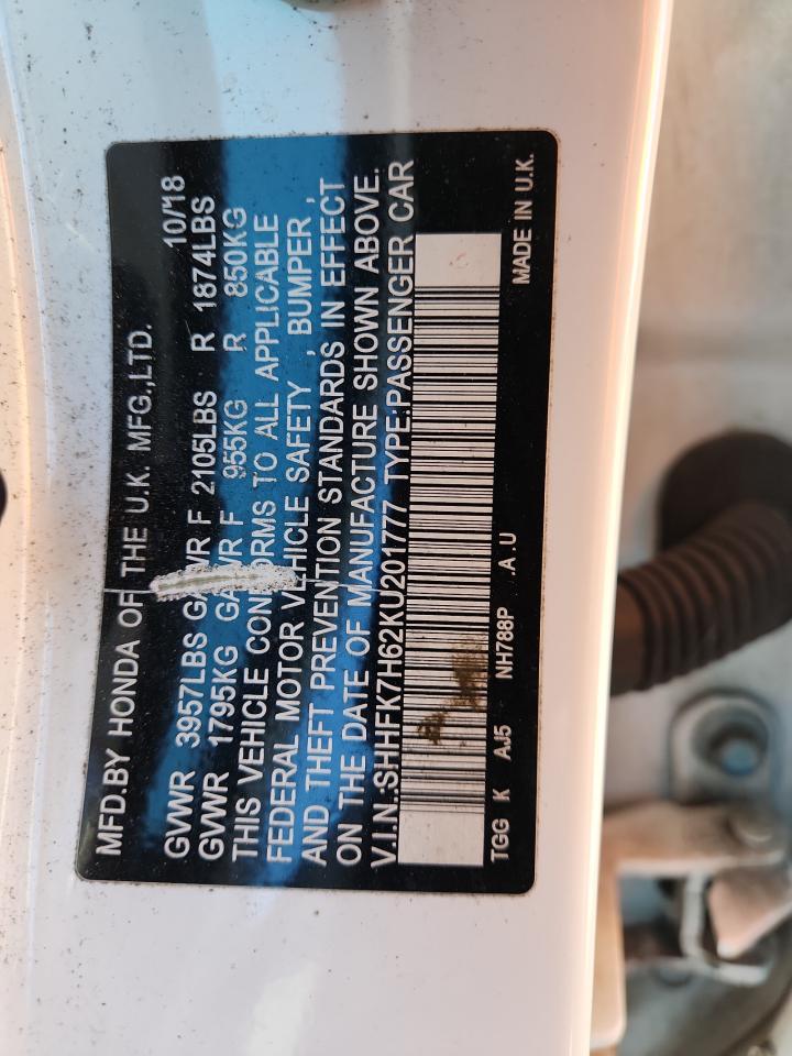 2019 HONDA CIVIC