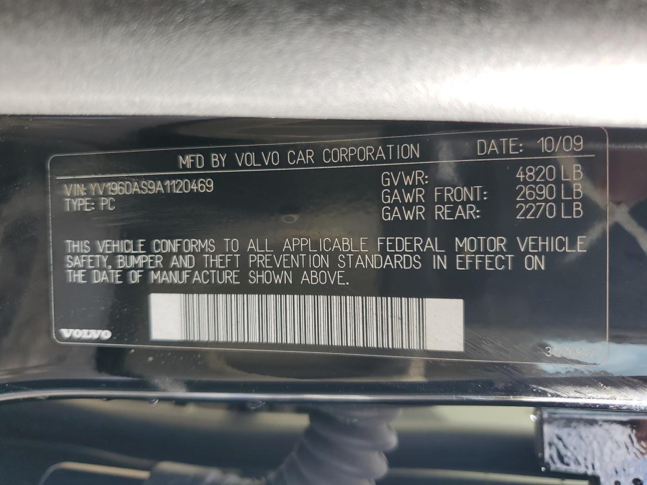 2010 VOLVO S80