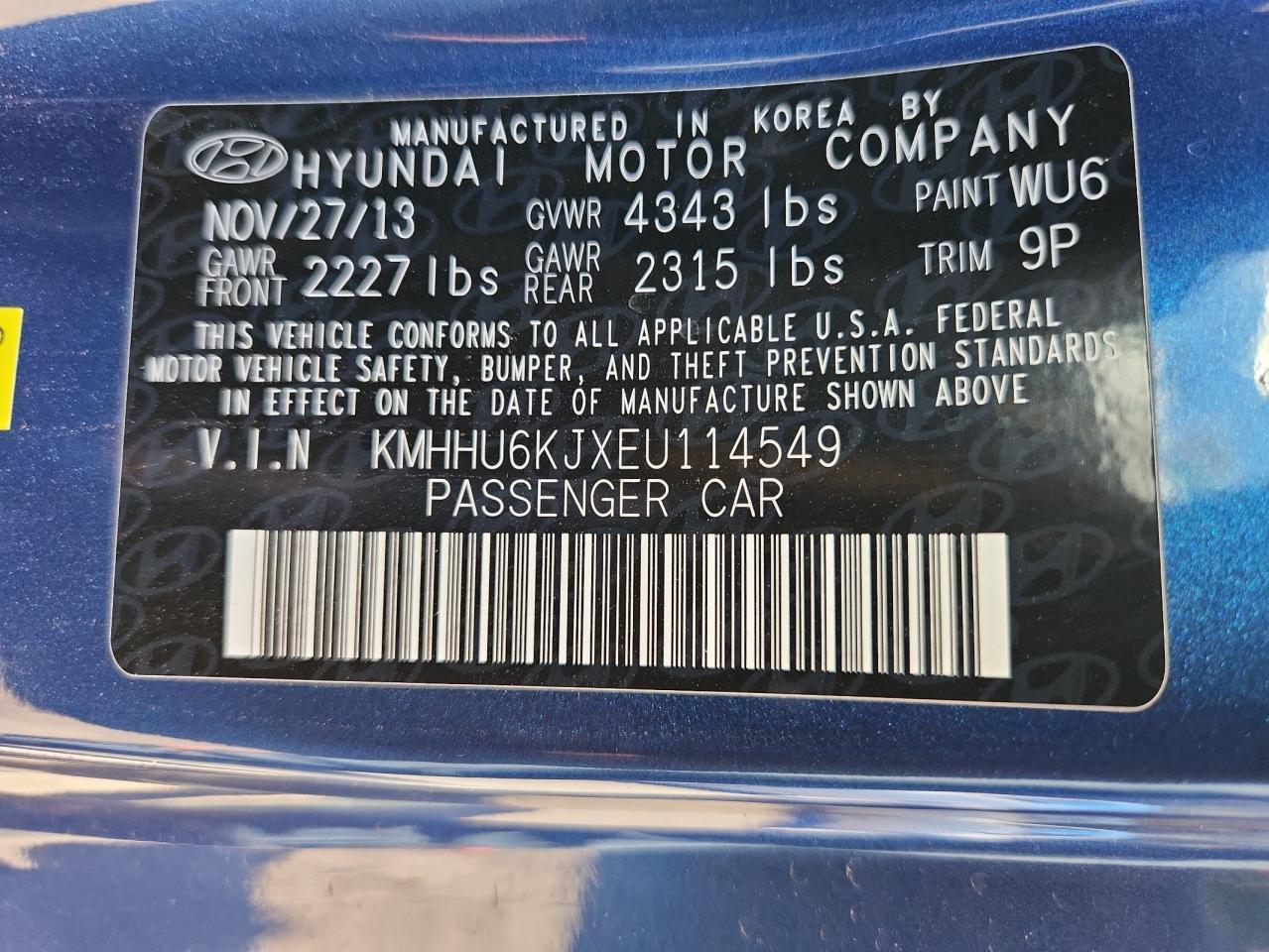 2014 HYUNDAI GENESIS