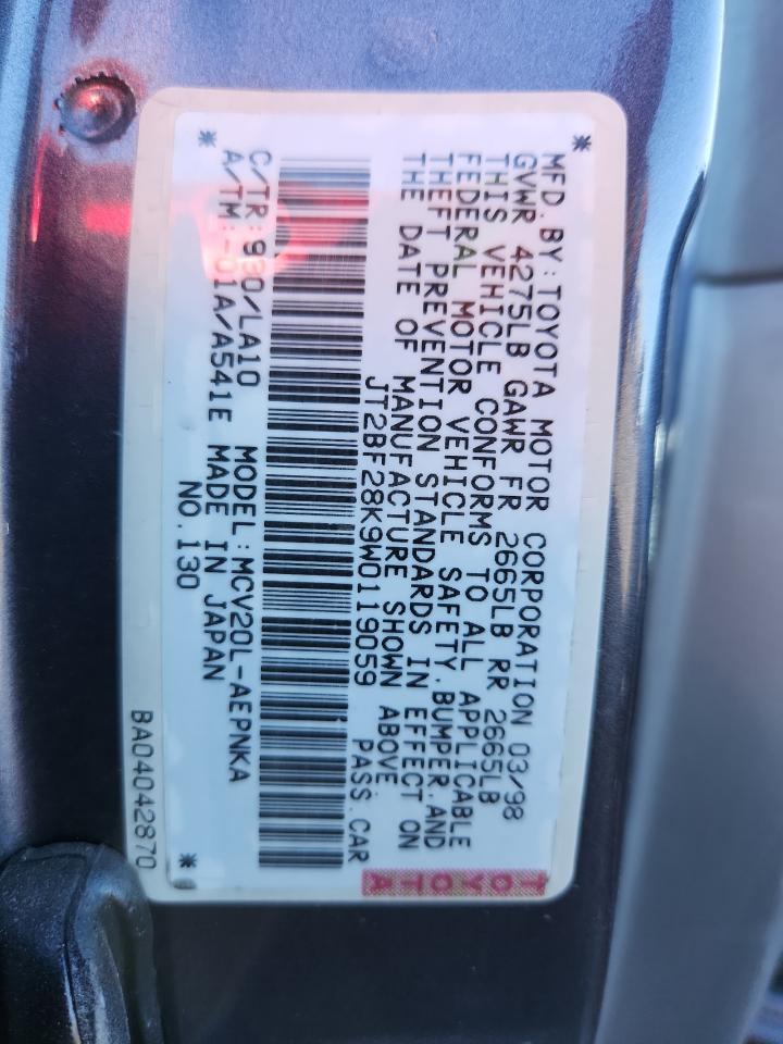 1998 TOYOTA CAMRY