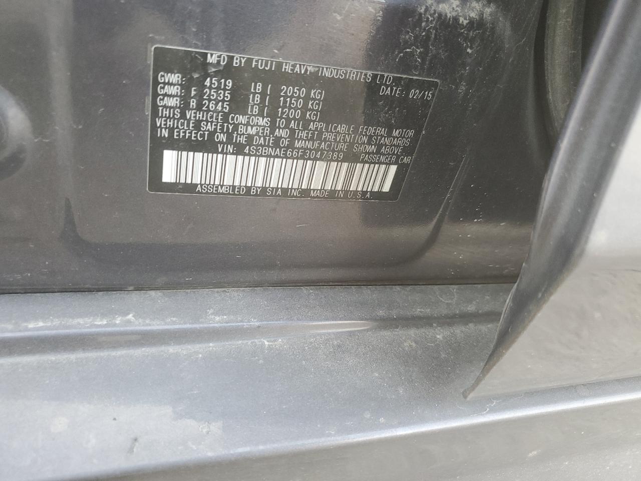 2015 SUBARU Legacy