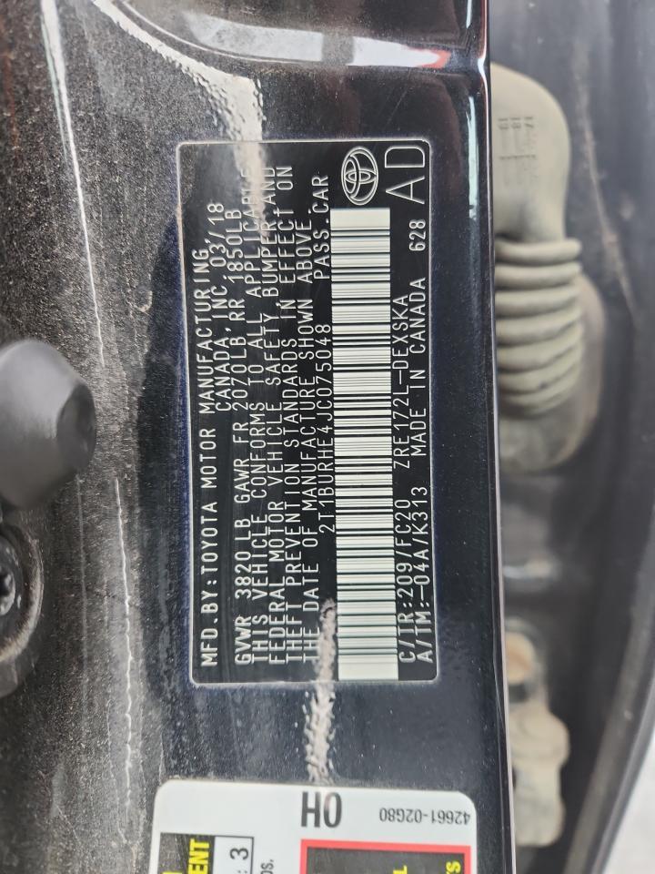 2018 TOYOTA COROLLA