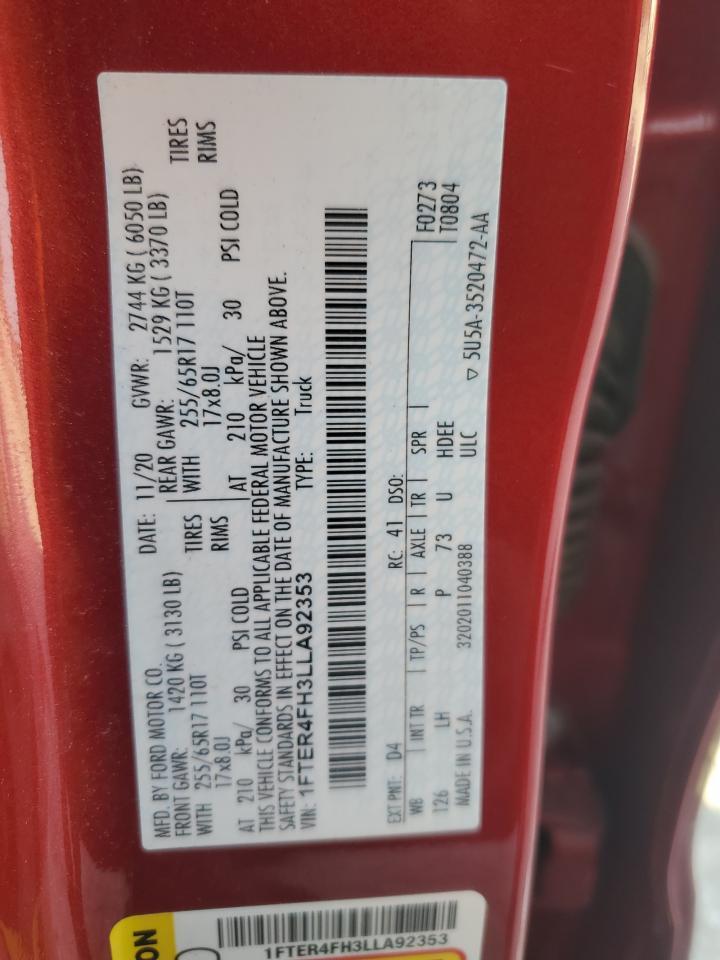 2020 FORD RANGER