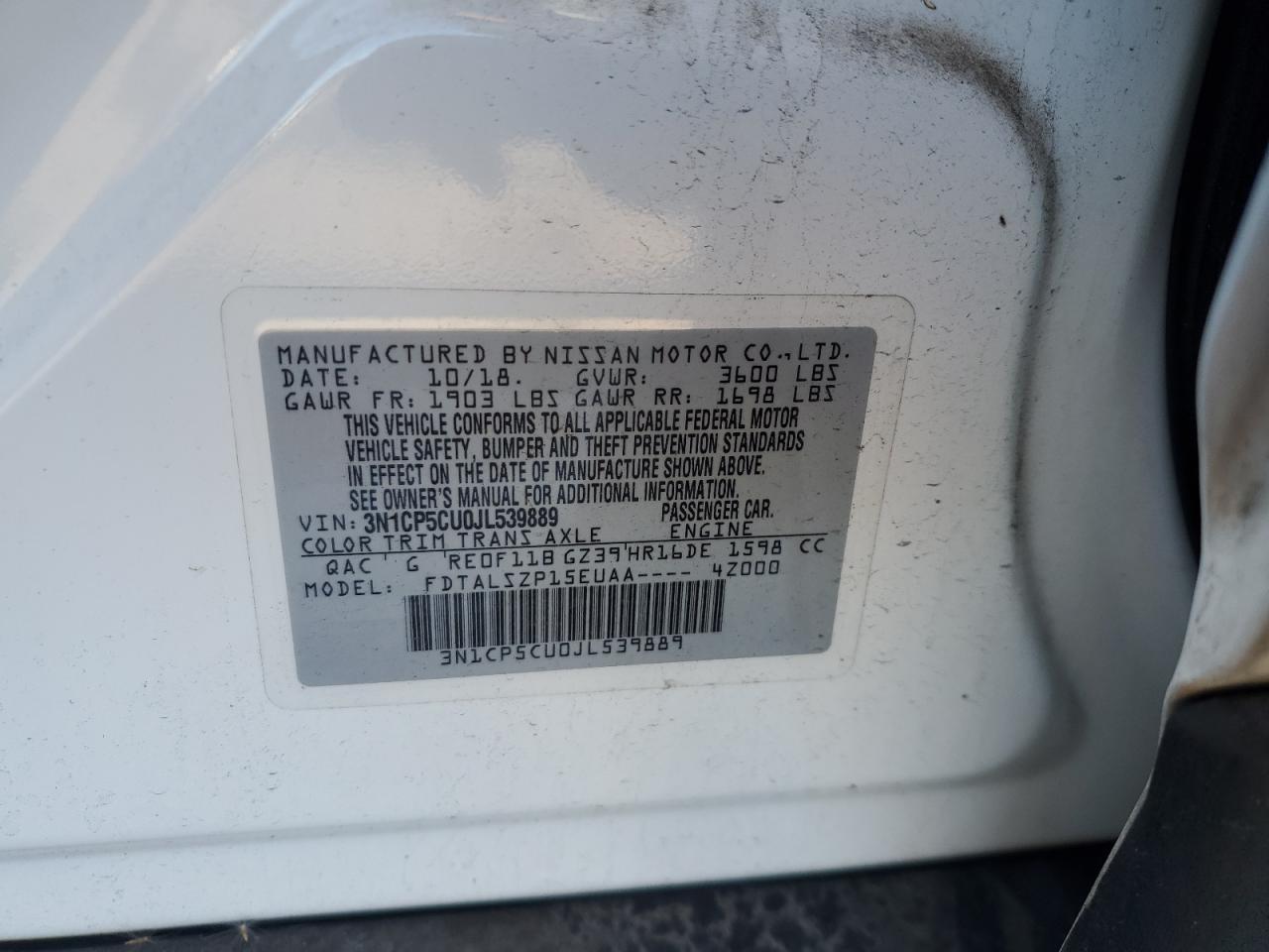 2018 NISSAN KICKS