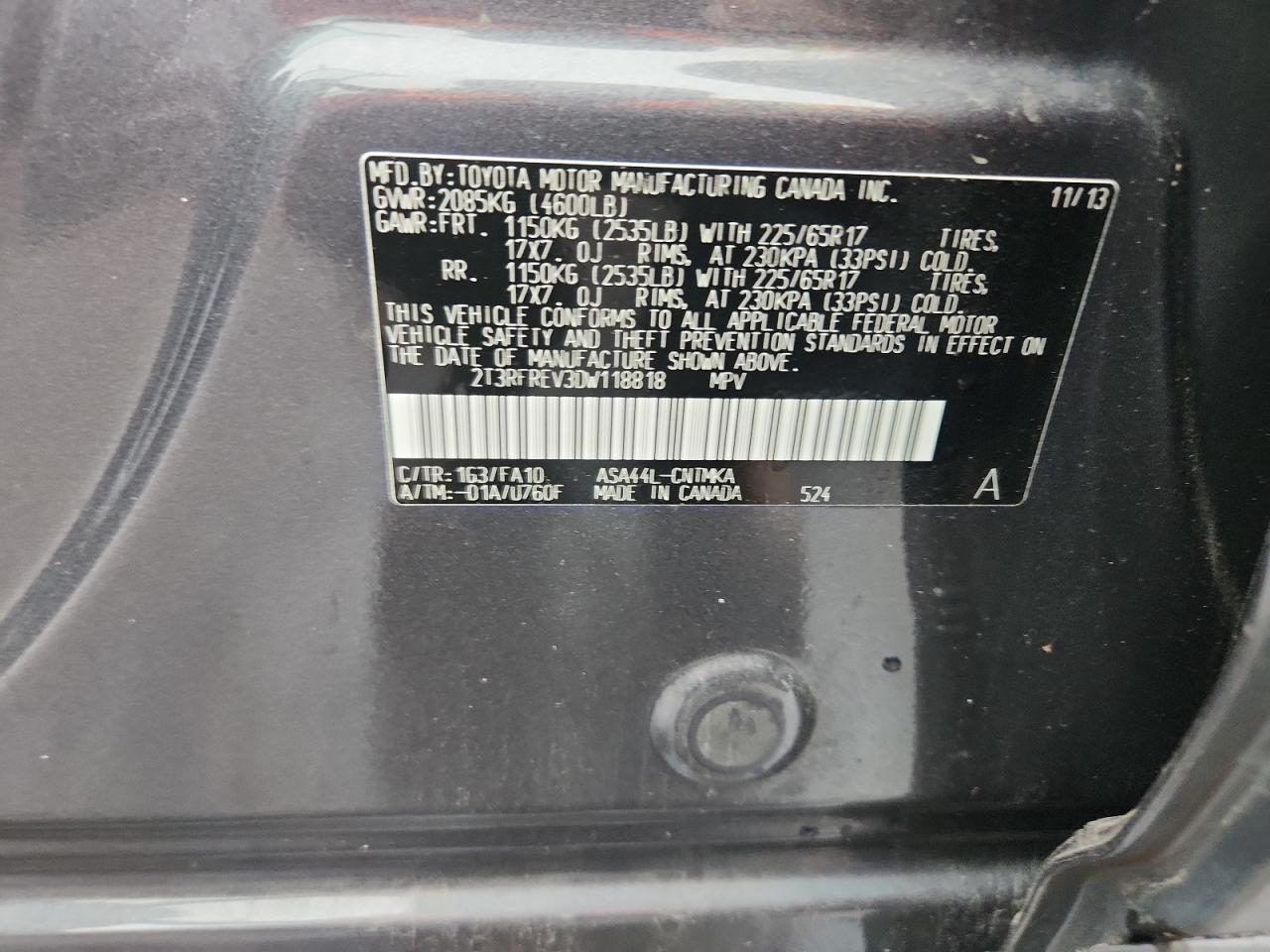 2013 TOYOTA RAV4