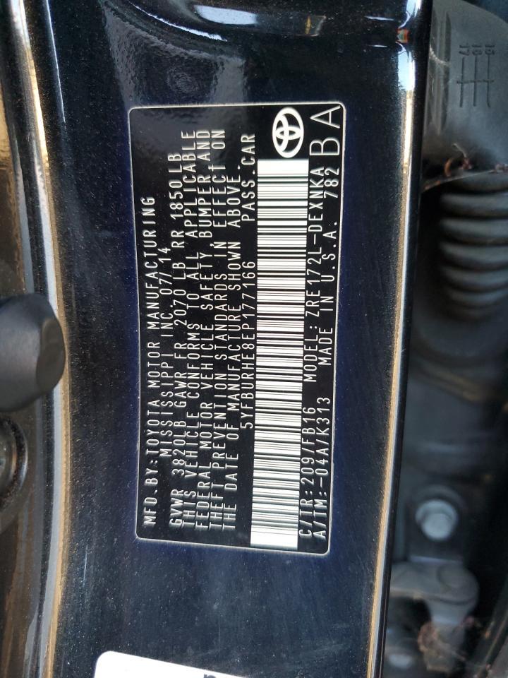 2014 TOYOTA COROLLA