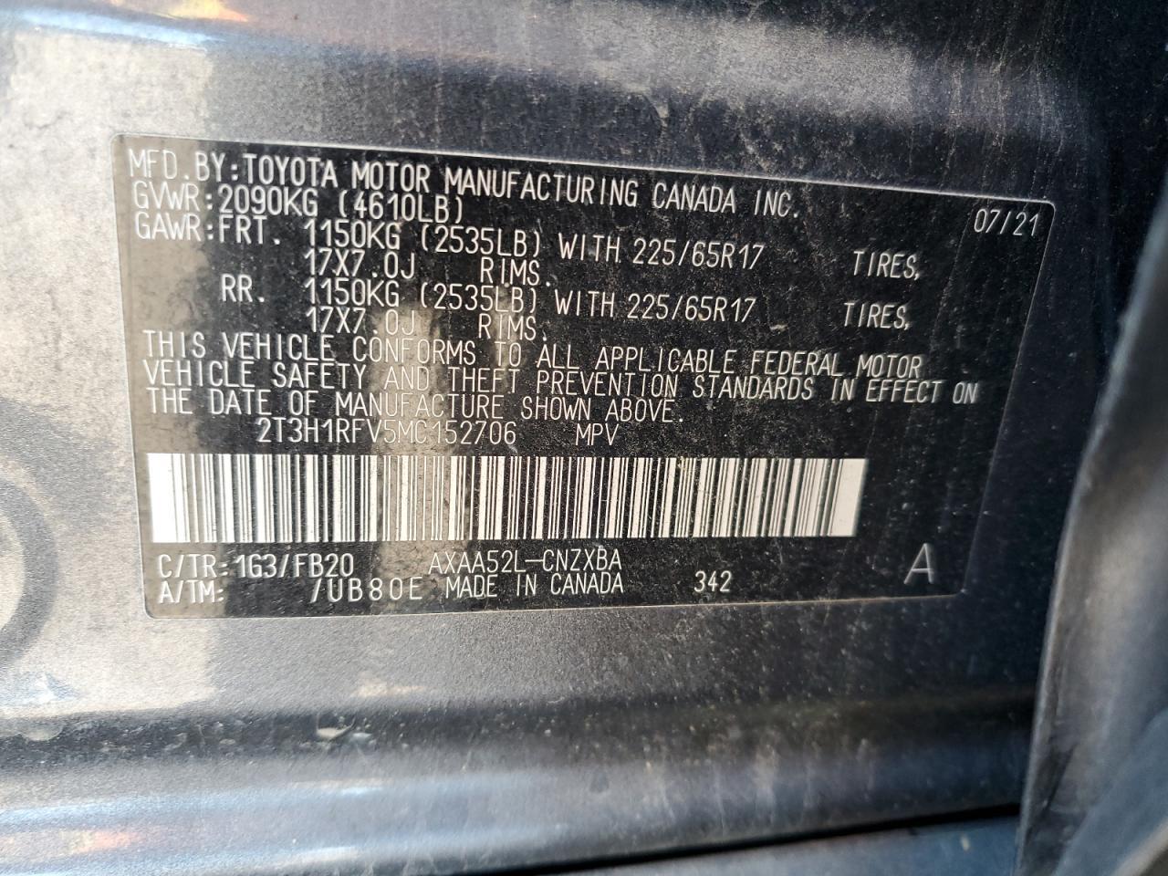 2021 TOYOTA RAV4