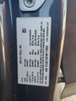 2022 TESLA MODEL 3