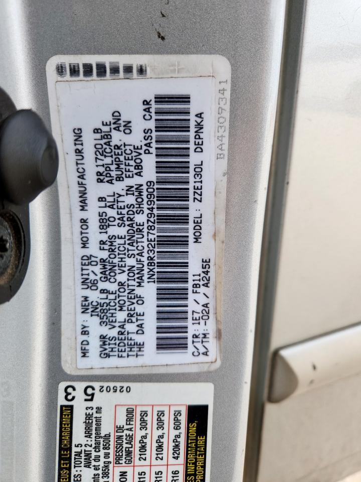 2008 TOYOTA COROLLA