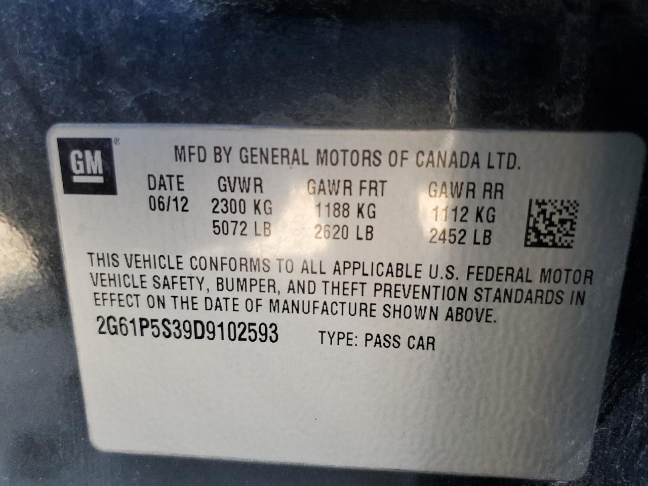 2013 CADILLAC XTS