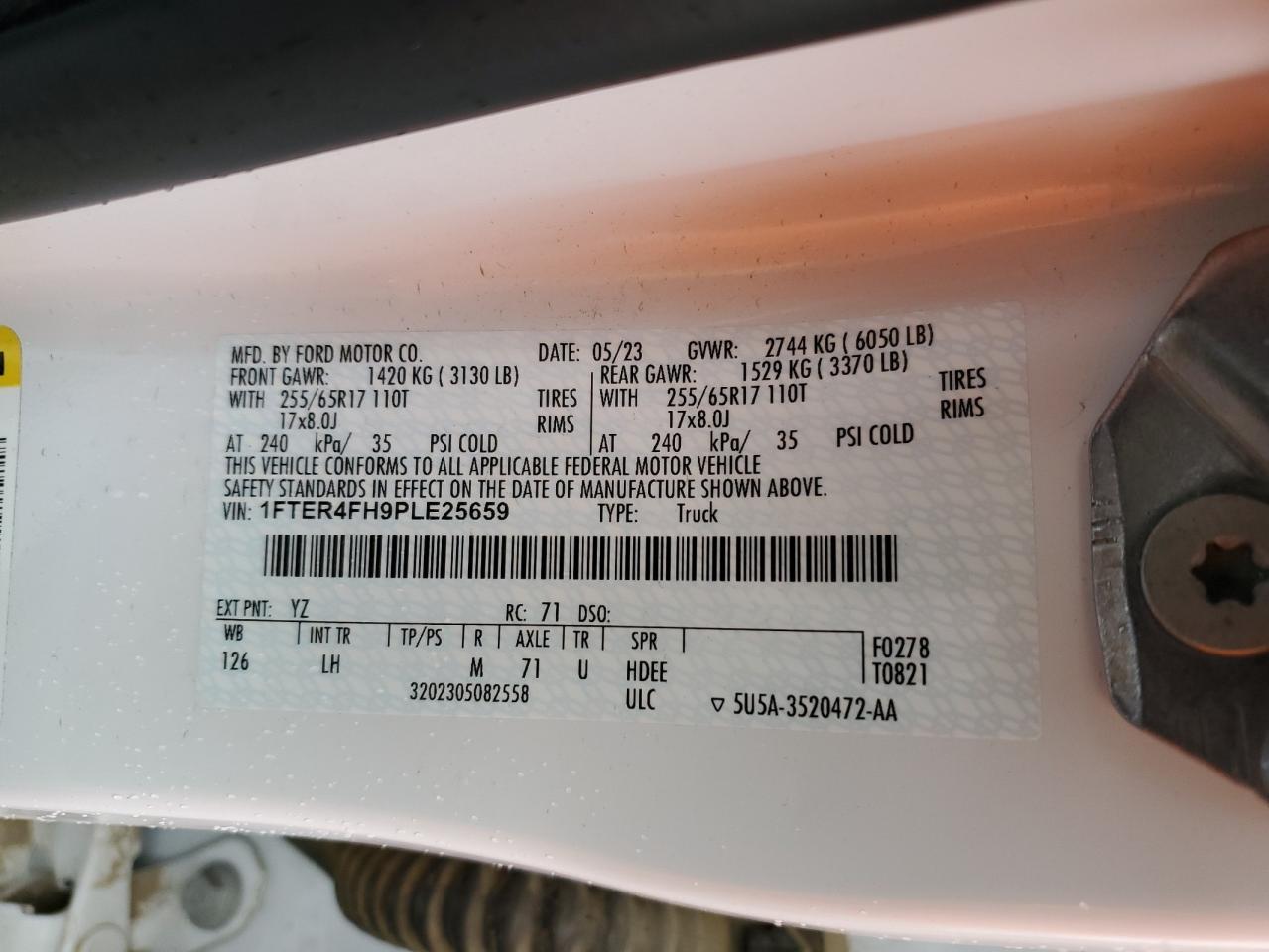 2023 FORD RANGER