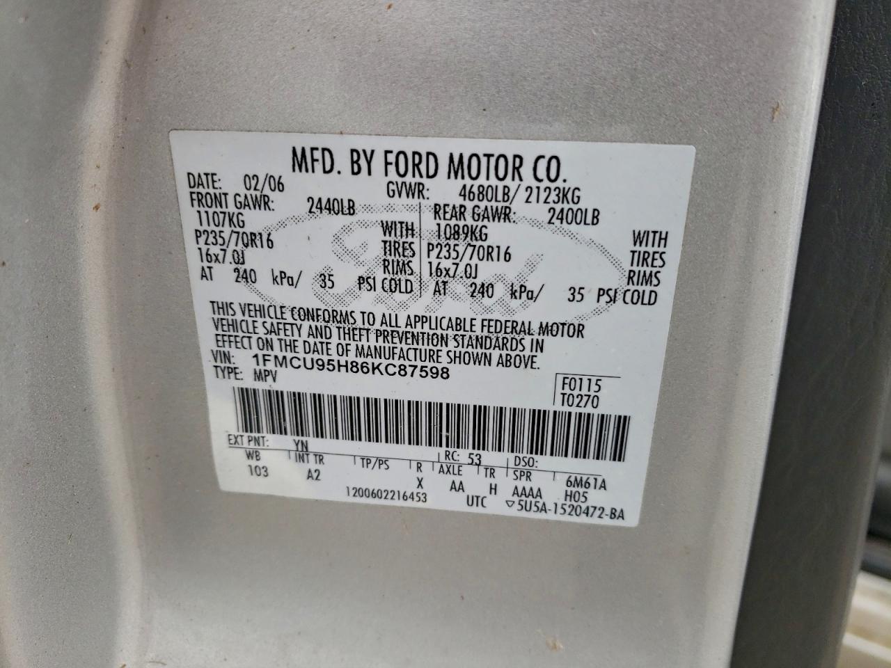 2006 FORD ESCAPE