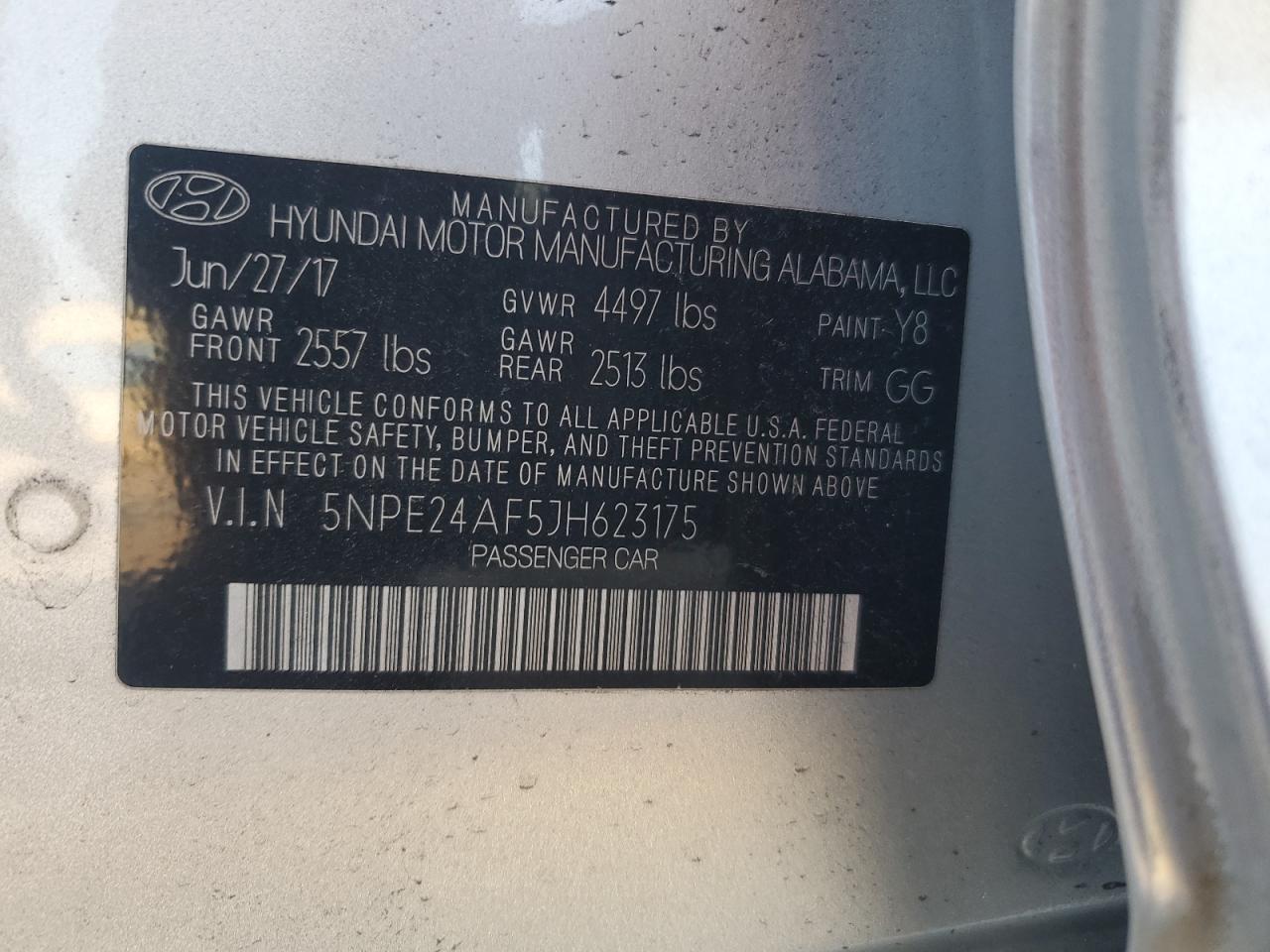 2018 HYUNDAI SONATA