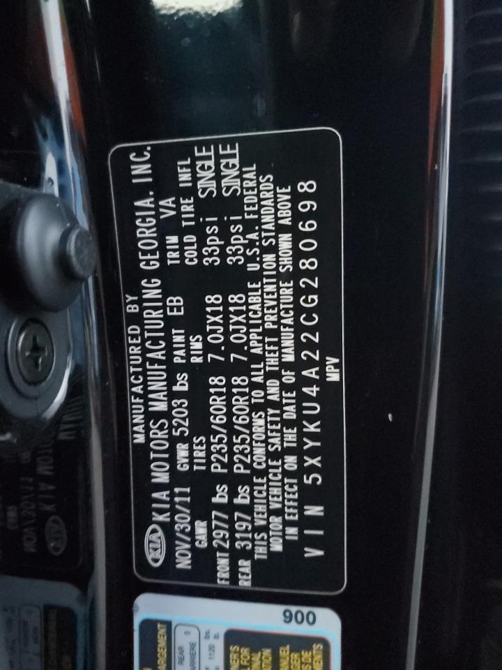 2012 KIA SORENTO