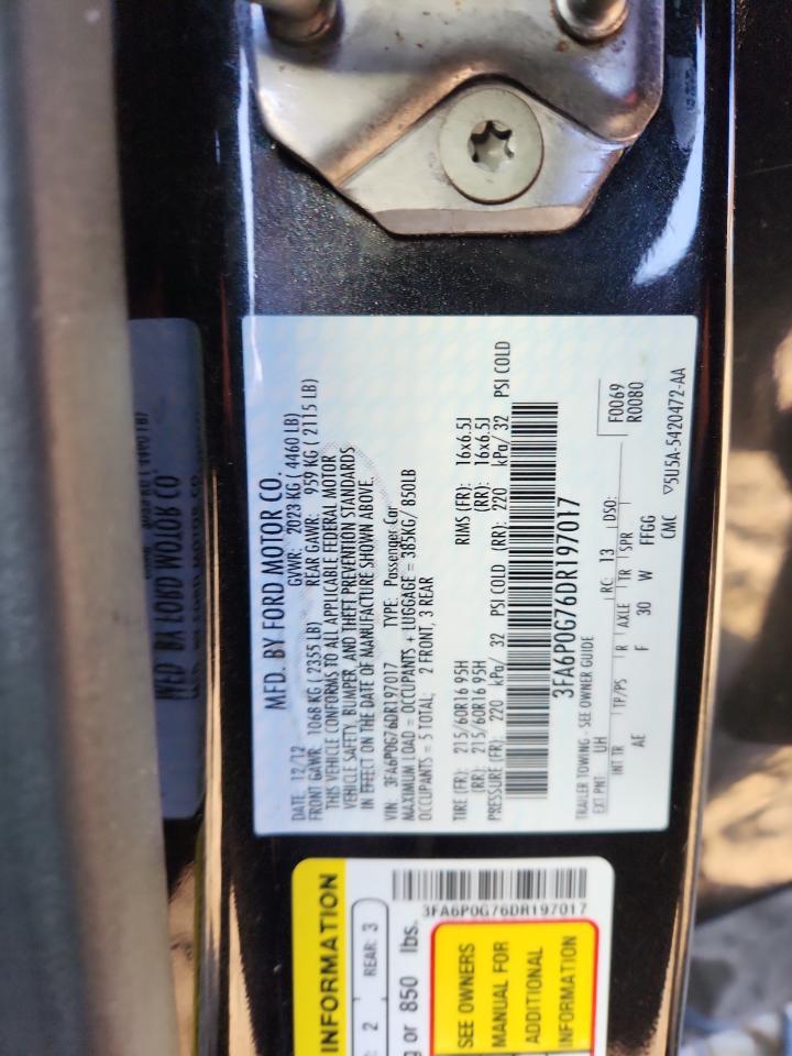 2013 FORD FUSION