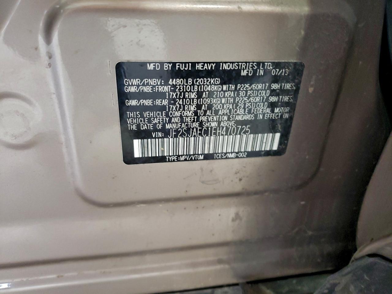 2014 SUBARU FORESTER