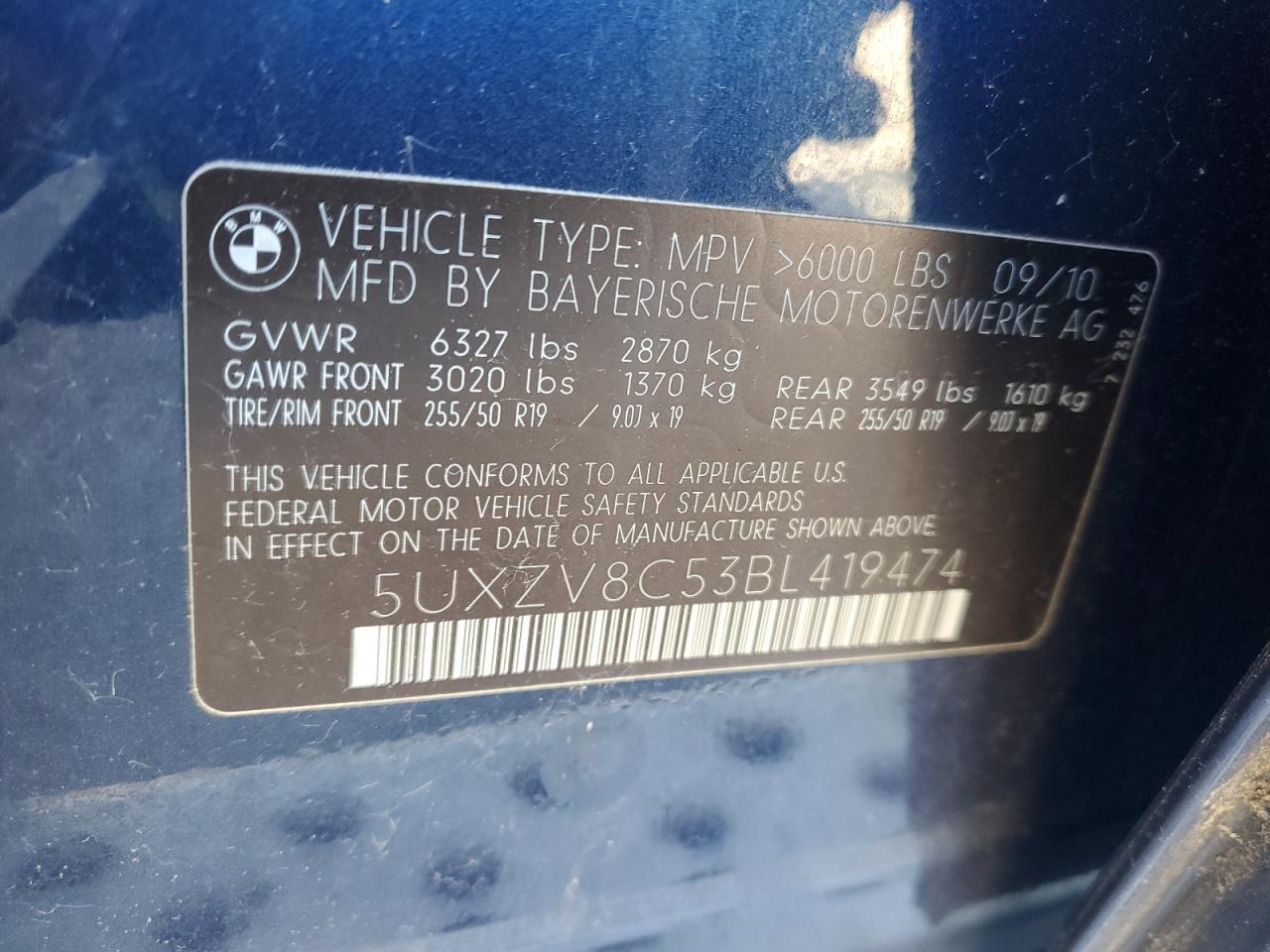 2011 BMW X5