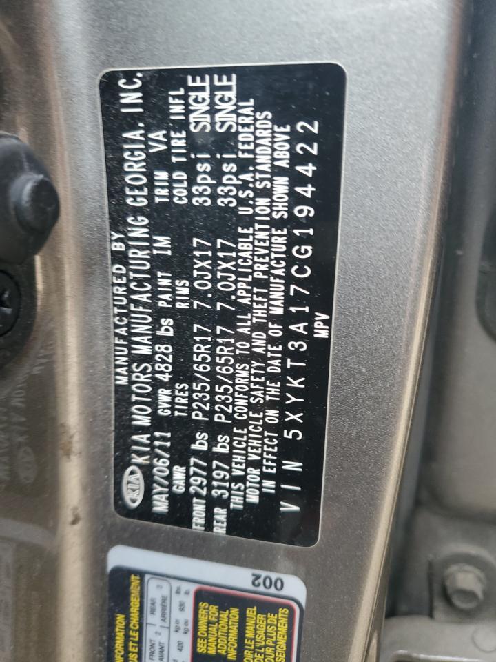 2012 KIA SORENTO