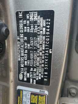 2012 KIA SORENTO