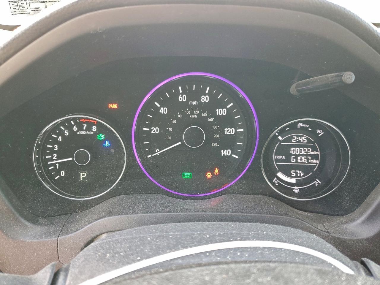 2016 HONDA HR-V