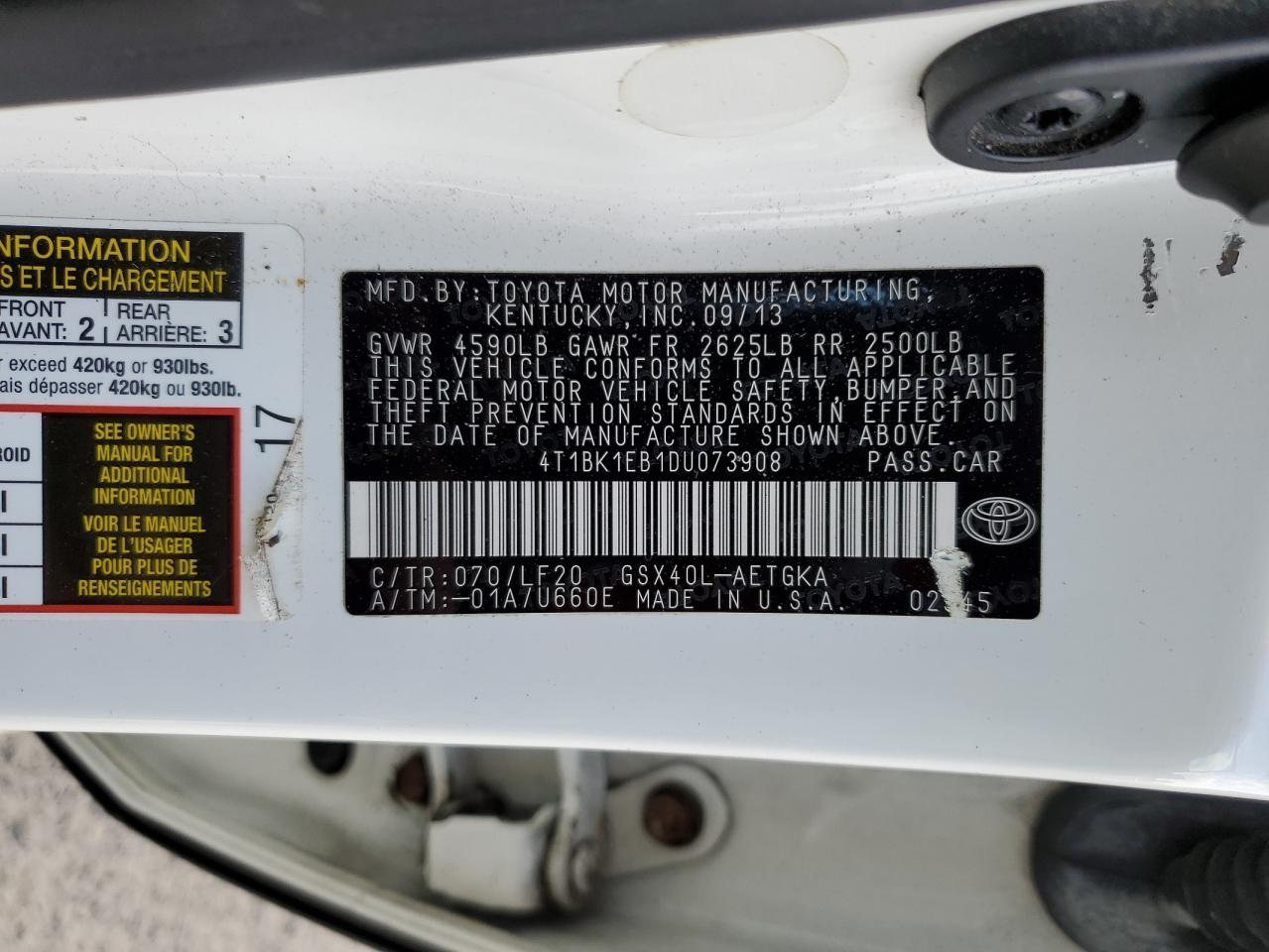 2013 TOYOTA Avalon