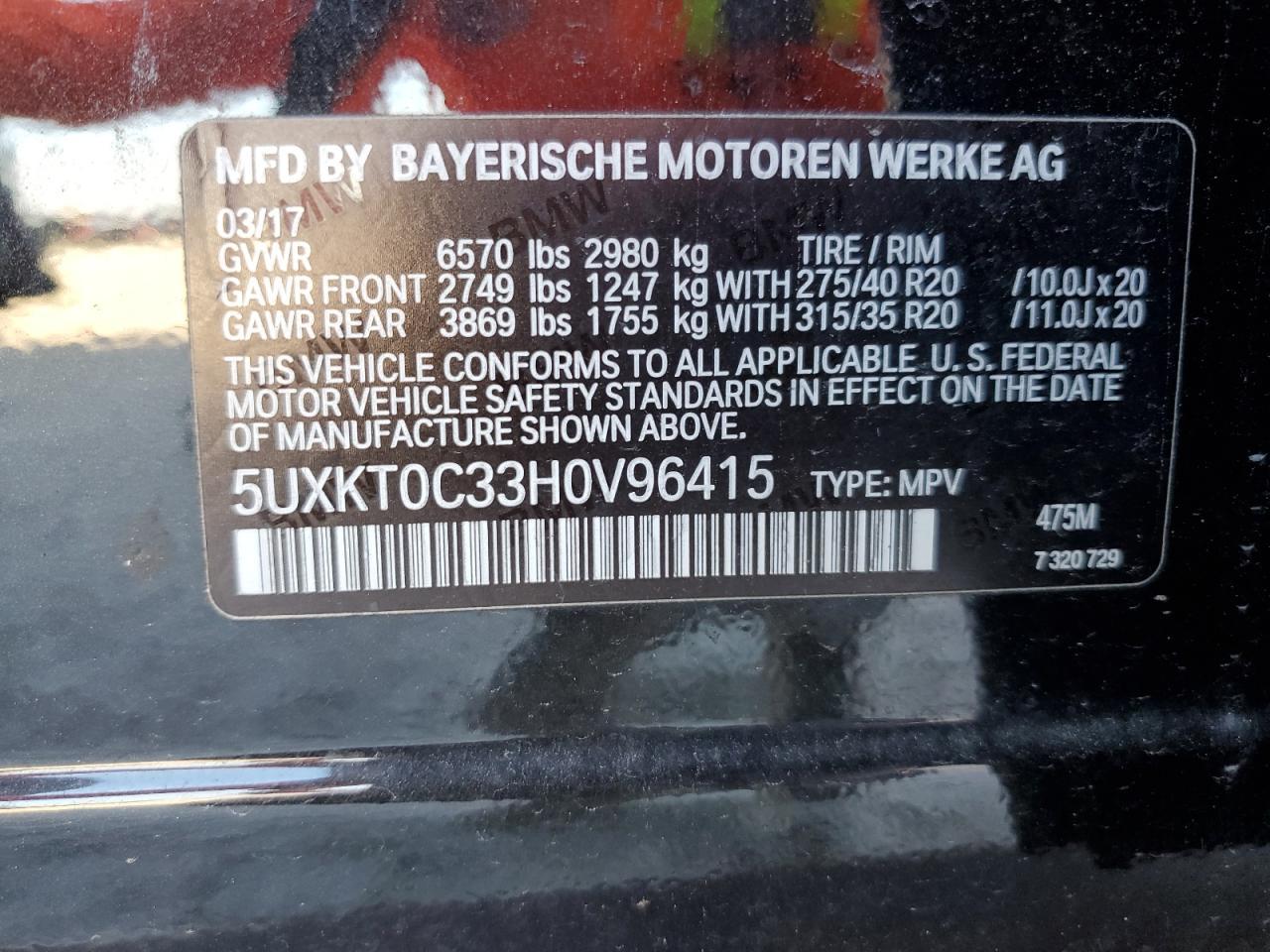 2017 BMW X5