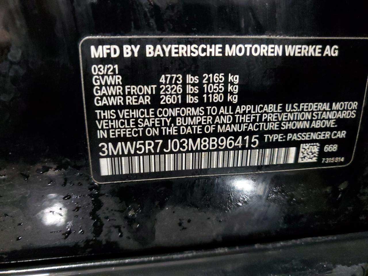 2021 BMW 3 SERIES