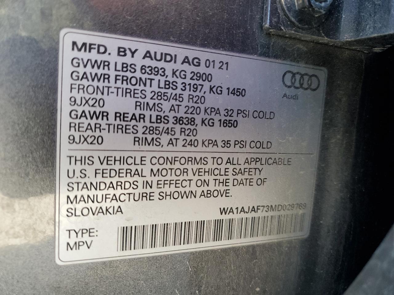 2021 AUDI Q7