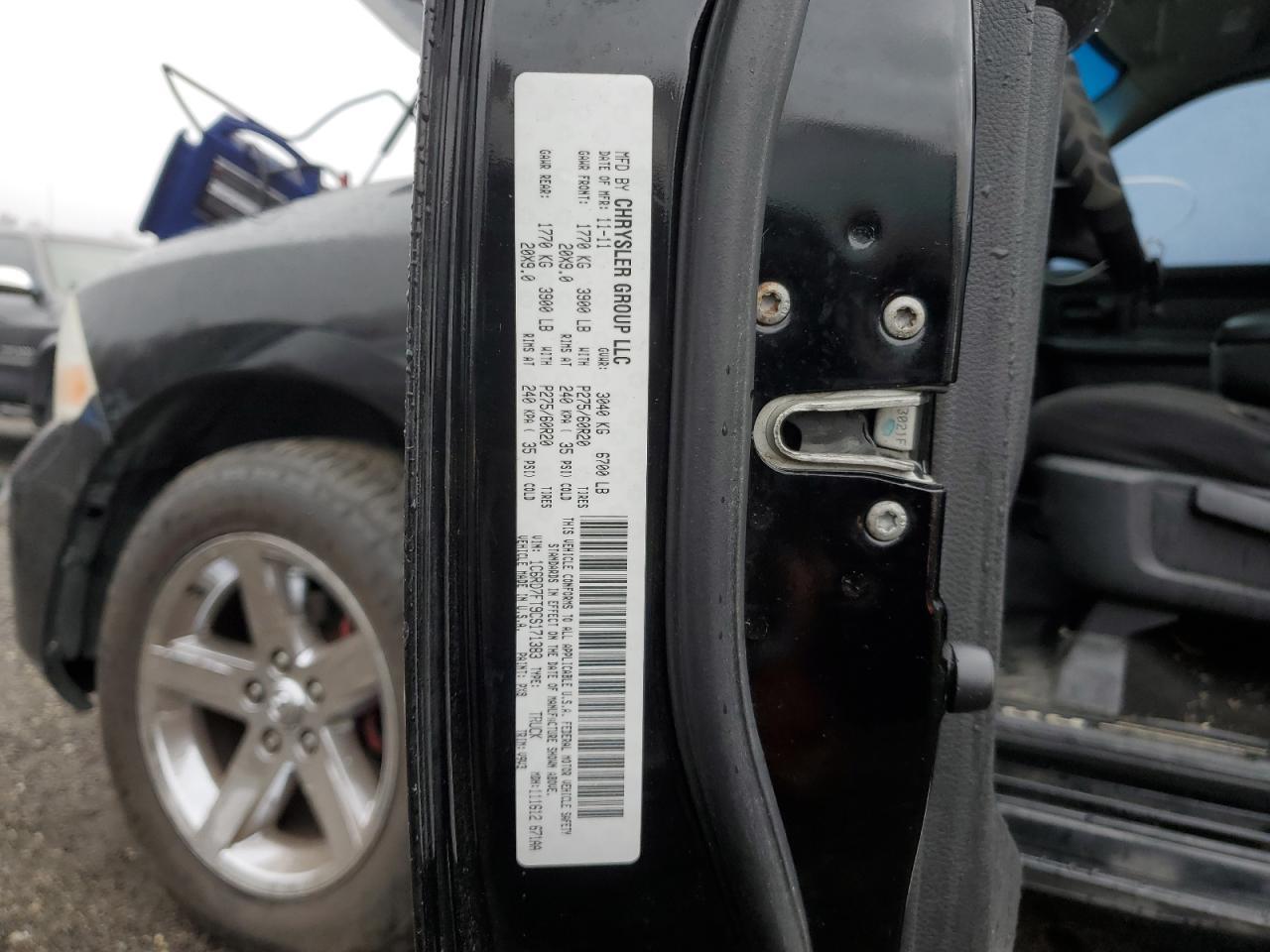 2012 DODGE RAM 1500