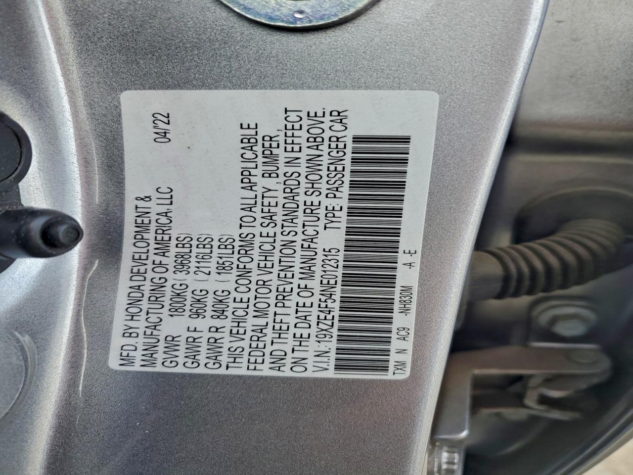 2022 HONDA Insight