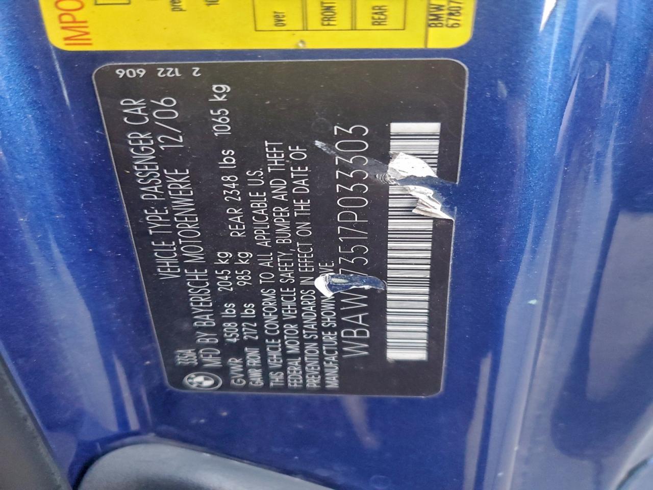 2007 BMW 3 SERIES