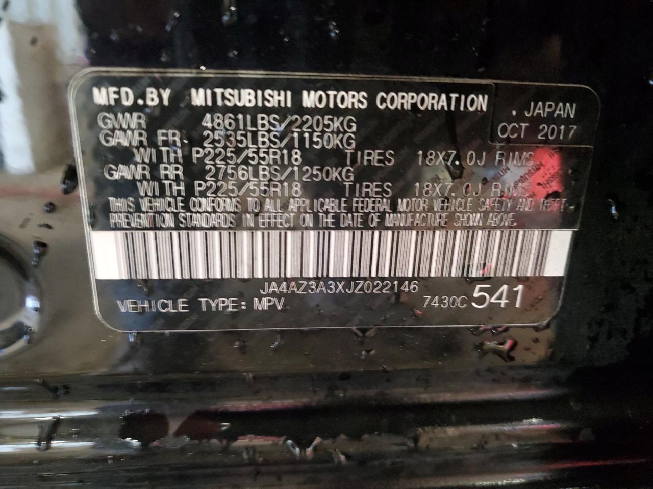 2018 MITSUBISHI outlander