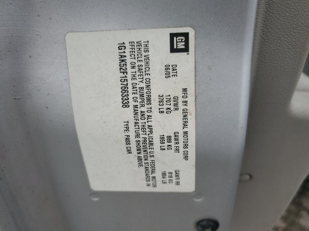 2005 CHEVROLET COBALT