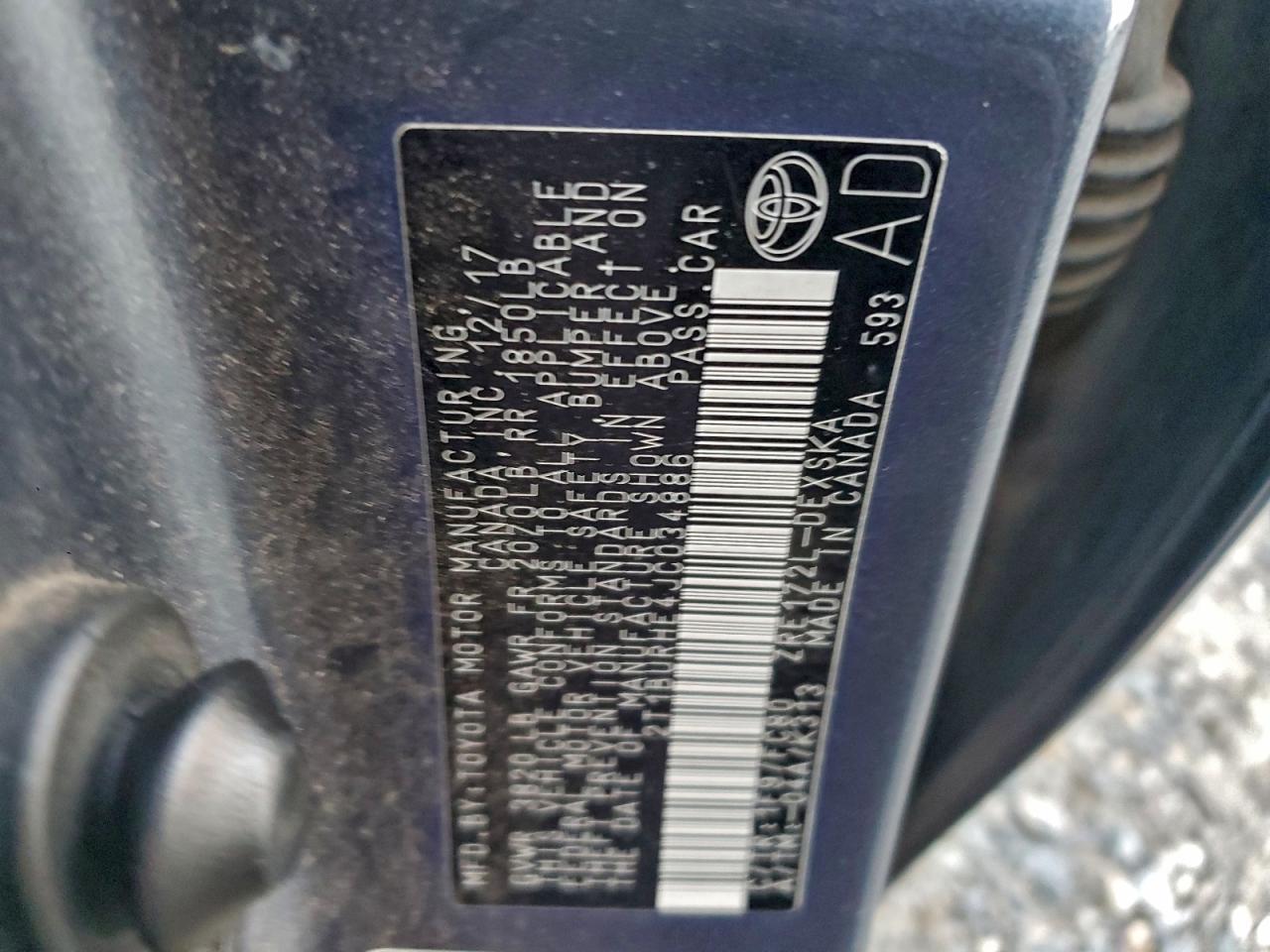 2018 TOYOTA COROLLA