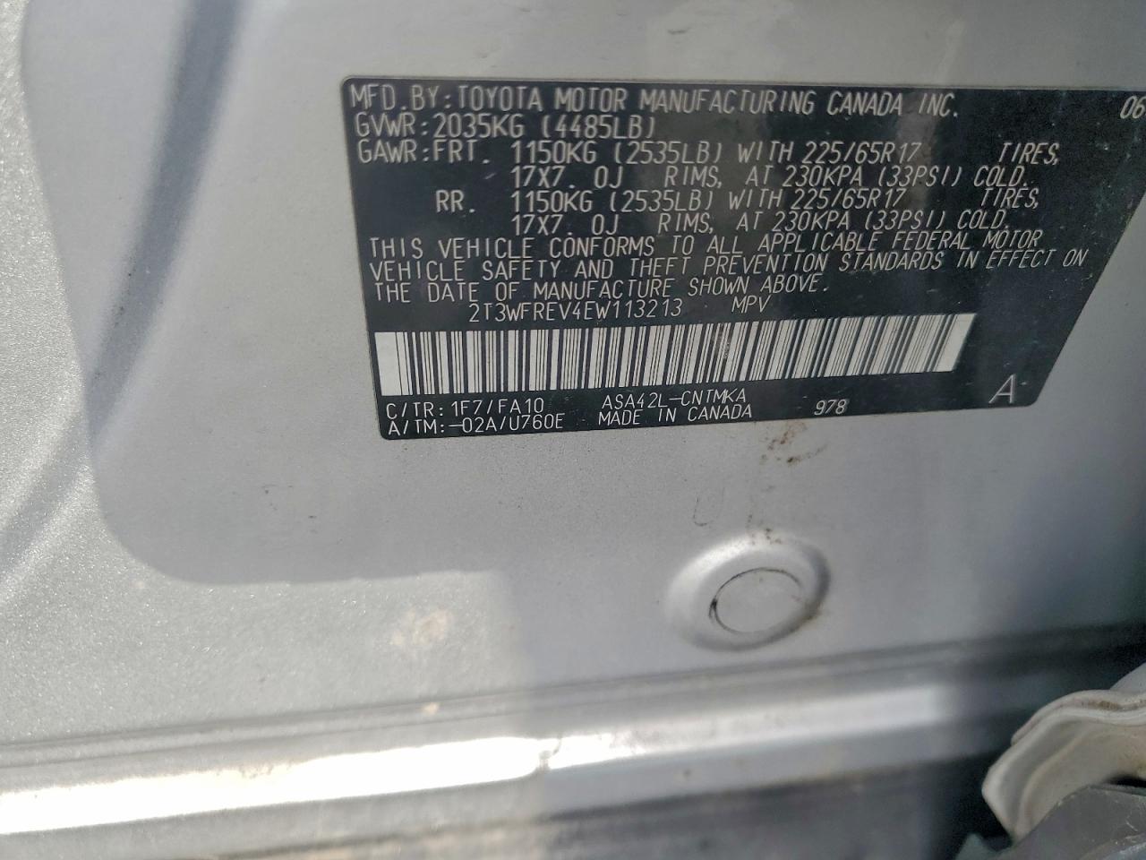2014 TOYOTA RAV4