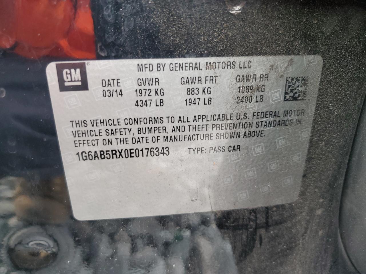 2014 CADILLAC ATS