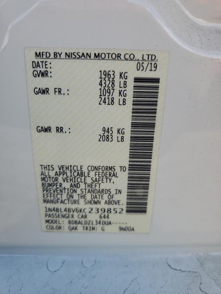 2019 NISSAN ALTIMA