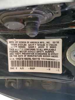 2006 HONDA CIVIC