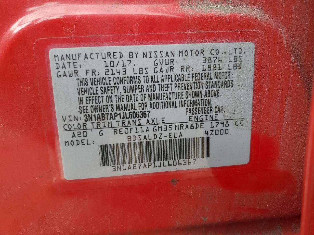 2018 NISSAN SENTRA