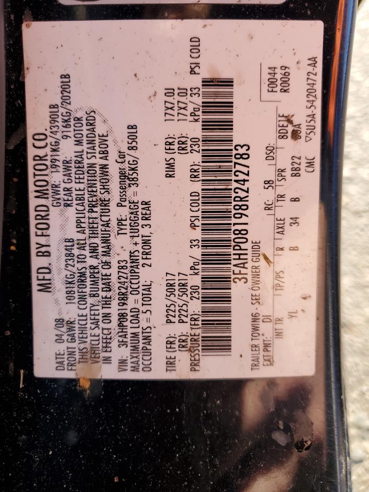 2008 FORD FUSION
