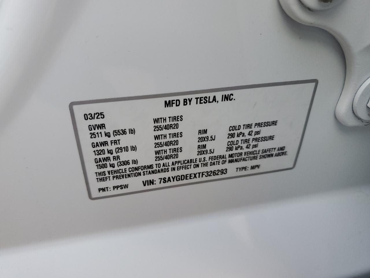 2026 TESLA MODEL Y
